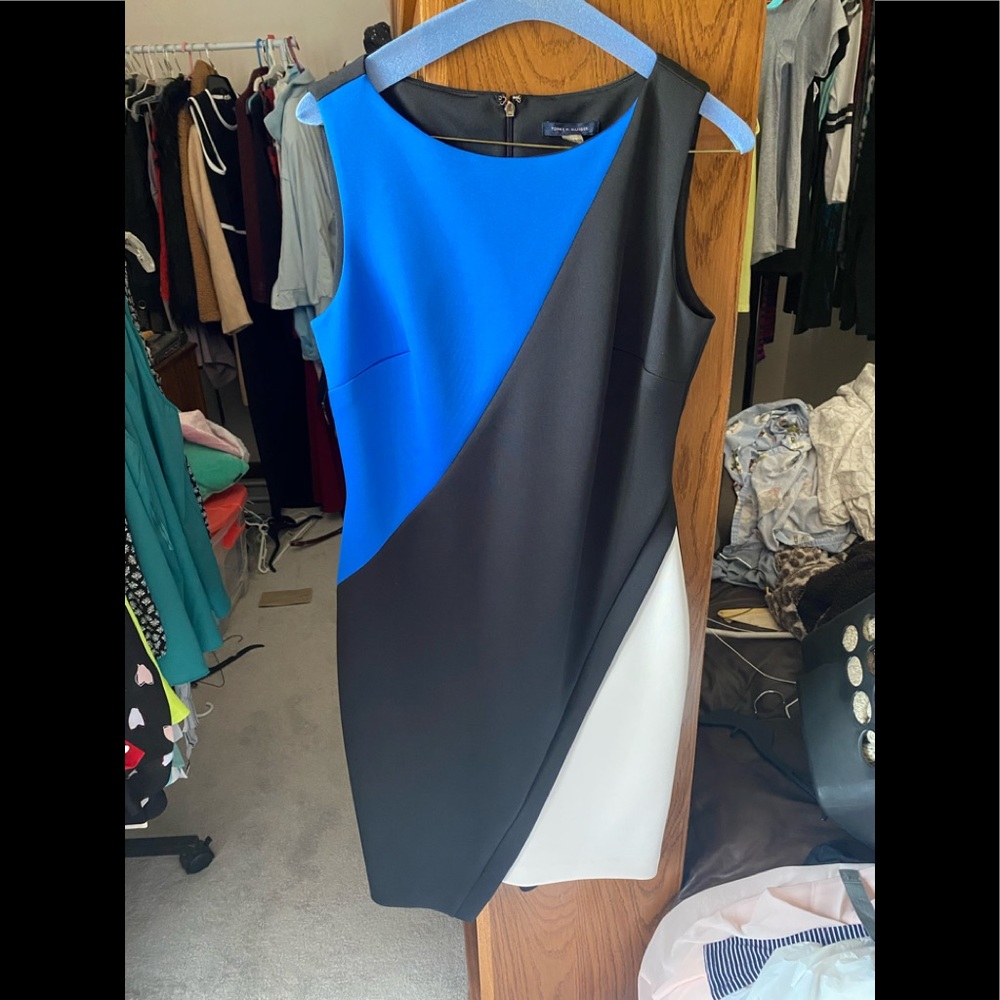 Blue, black and white Tommy Hilfiger Dress